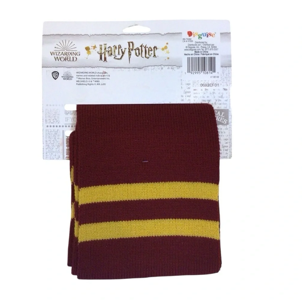 Harry Potter Gryffindor Scarf Wizarding World Cosplay Costume Accessory New
